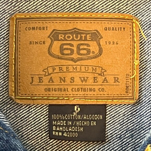 Route 66 Premium Jean Jacket - Child Size 6 - Picture 4 of 12